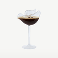 Professionelt bar-cocktailglas med fuglemotiv, 15 cl