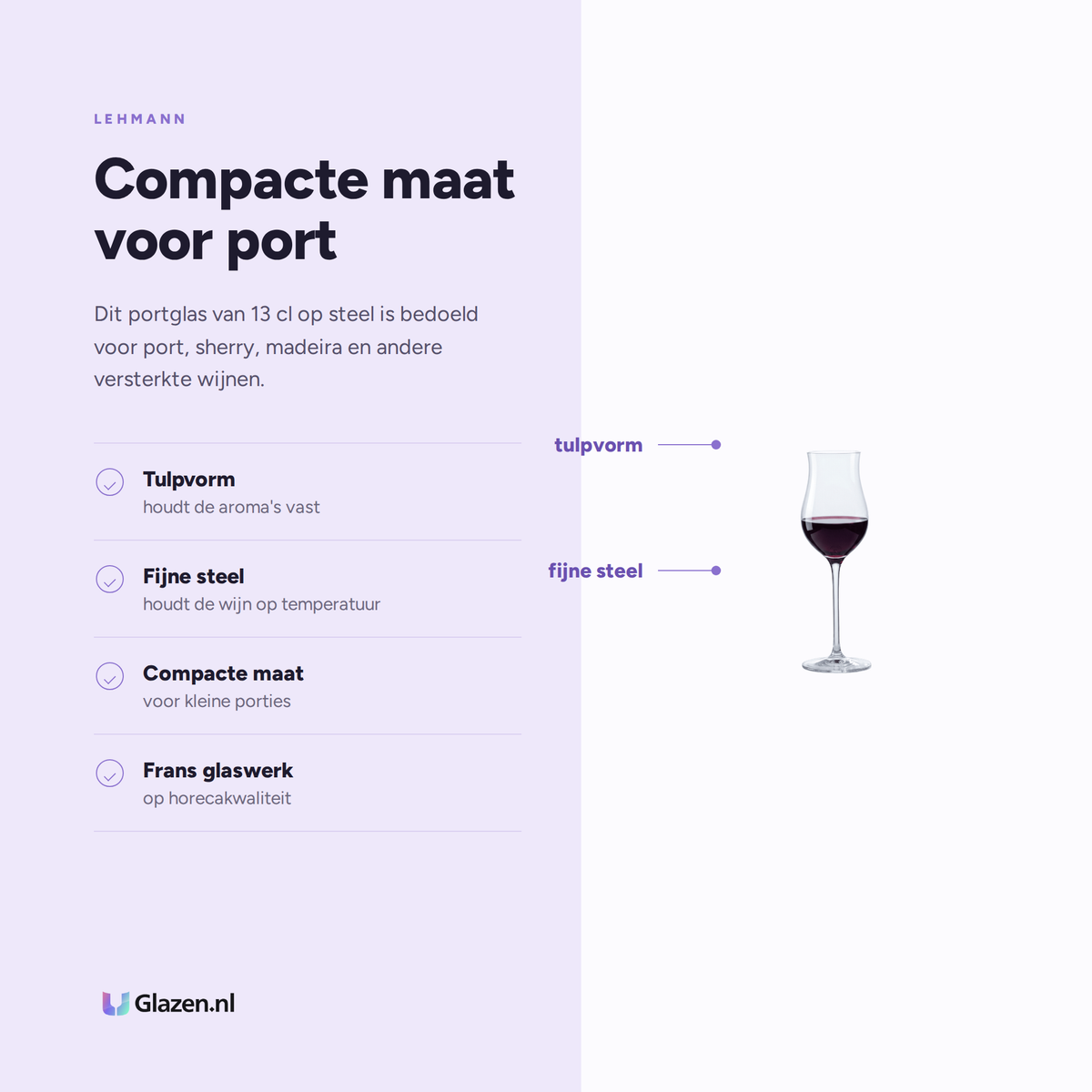 Eigenschappen van Lehmann Grand Reserve Portglas 13 Cl