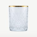 Pasabahce Timeless borrelglas 6,2 cl med guldkant – 4 stk.